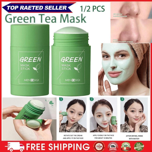 Olio detergente viso maschera tè verde per controllo acne punti neri - profondo