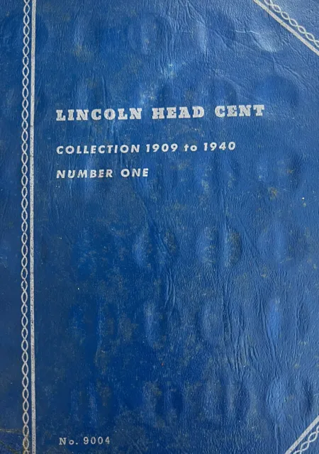 LINCOLN HEAD CENT COLLECTION, 1909 TO 1940S (42 coins) COIN FOLDER