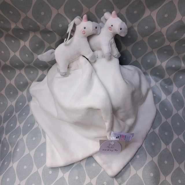 Sainsburys Tu Baby Unicorn Comfort Blanket Comforter Soother Plush Blankie Horse