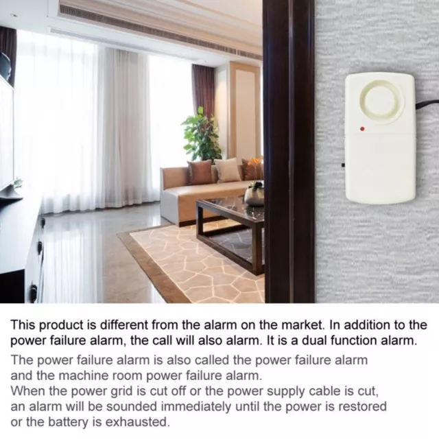 Indicador LED de alarma de falla de energía 120db advertencia inteligente corte de alimentación automático Ou OCH
