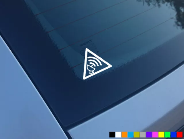 2x GPS TRACKER SYMBOL TRACKING GESCHÜTZTE AUTO AUFKLEBER AUFKLEBER STOßSTANGE FENSTER VINYL