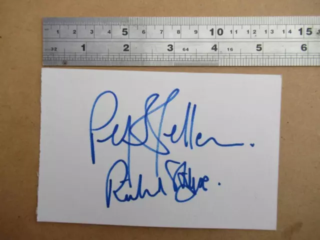 Richard Stilgoe & Peter Skellern  Original Autograph / Signature (File MY28)