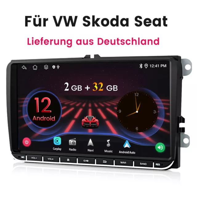 9" Autoradio 2 DIN Android GPS Navi RDS für VW GOLF 5 6 Passat Touran Tiguan EOS