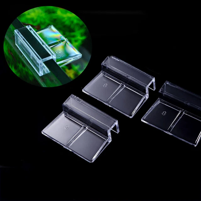 8pcs Acrylic Aquarium Lid Holder Fish Tank Lids Cover Bracket Clip Clamp Support