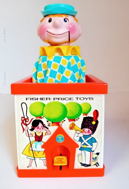 VINTAGE FISHER PRICE Jack in the Box Puppet Toy. 1970 £14.00 - PicClick UK