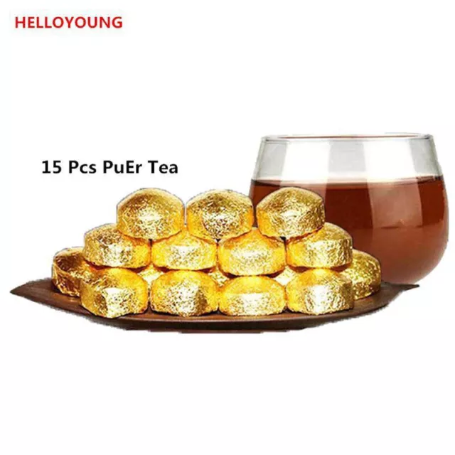 15 Stück Bio Pu Er Tee Hochwertiger Pu'Er Tee Mini Pu erh Tee Chinesisch Tuo Cha