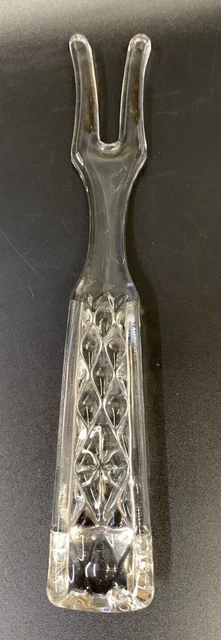 GLASS SALAD FORK Wexford by Anchor Hocking Clear Replacement Cut Glass