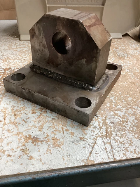 Steel Hydraulic Cylinder Clevis Base HD 6-1/2”x6-1/2”. 1-3/8” Pin