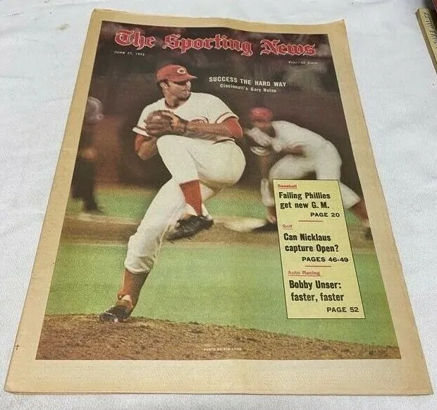 June 17, 1972 The Sporting News Newspaper--Reds Gary Nolan  VG