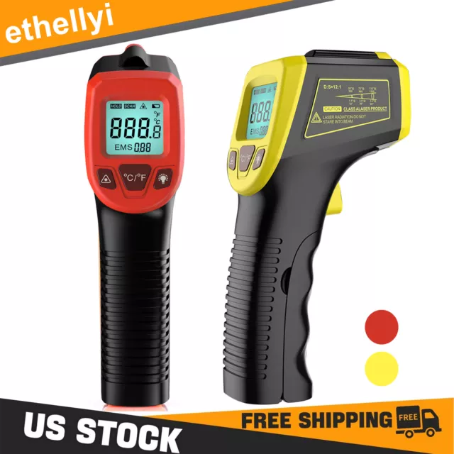 IR Infrared Thermometer Non-contact Digital Laser Infrared Temperature Gun Q0J5