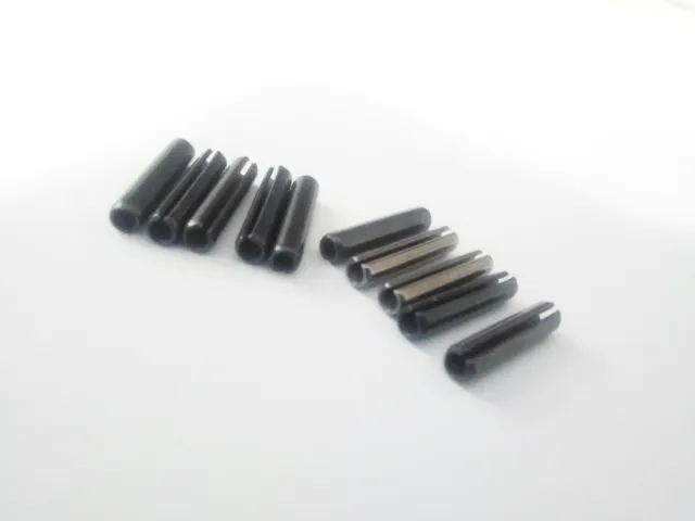 10X Black Slotted Spring Roll Pin 5/64 x 3/8