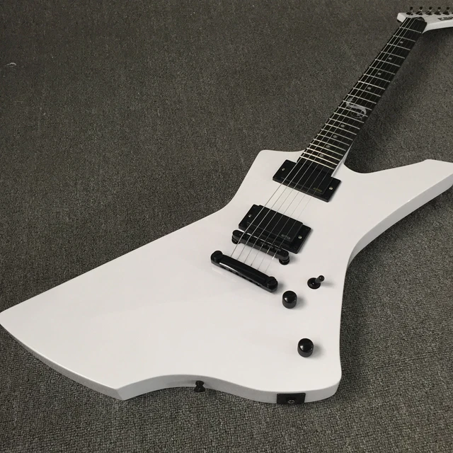 Factory Guitar Explorer ESP Electric Guitar White Solid Body Snake Inlay