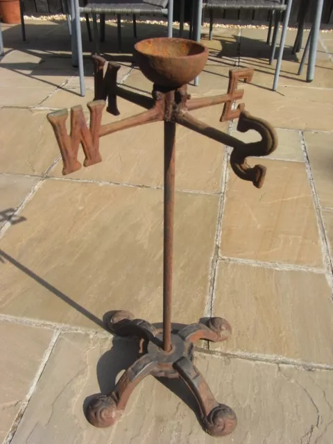 Antique Cast Iron Weathervane Stand