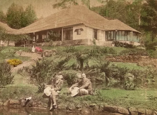 Ceylon Tea aus Sri Lanka Haus Dambutenne 1908 Foto Stereo Vintage P76L2n