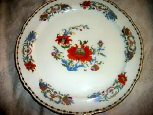 Limoges Raynaud & Co France 2 Dinner Plates Collection Damon Imari Flowers 2