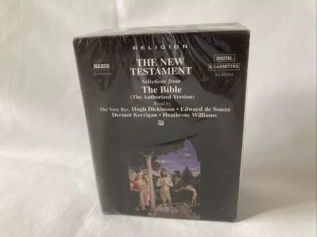 NAXOS The New Testament Selections From The Bible 6 Cassettes Audiobooks - New