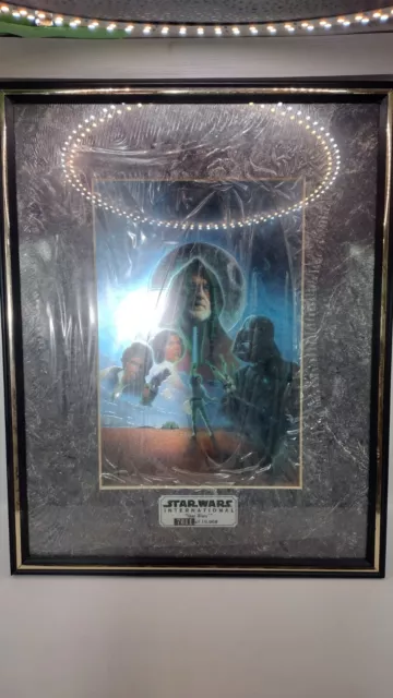 Star Wars International ChromArt Numbered L.E. Framed Print W/COA ZanArt 1996