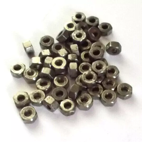 5 BA STEEL NUTS   50 off.  NEW OLD STOCK