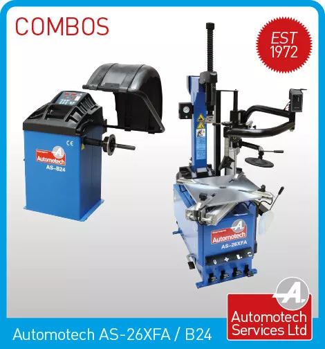 26 " Fully Automatic Tyre Changer / Tyre Machine & Wheel Balancer Package 240V