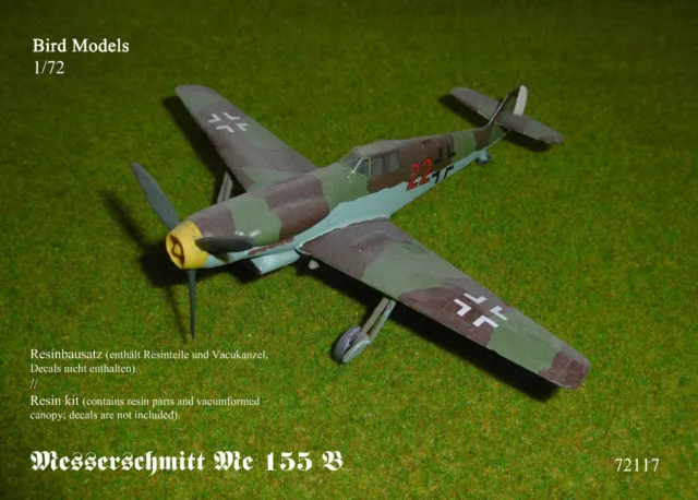 Messerschmitt Me 155 B       1/72 Bird Models Resinbausatz / resin kit
