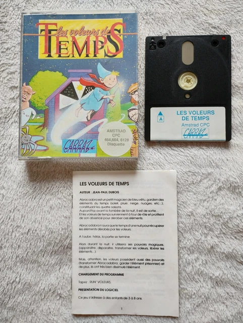 Amstrad CPC 6128 avec 3 jeux + manette + manuel Le lecteur de disquettes ne lit pas les jeux, certainement la courroie à changer sinon très bon état général, très propre 190