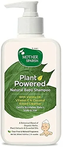 Mother Sparsh Plant Powered Natural Baby Shampoo 200ml.