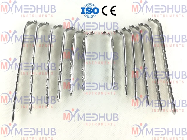 Olecranon Safety Locking Plate 3.5mm Right&Left 3 To 8 Hole Set Of 12 Orthopedic