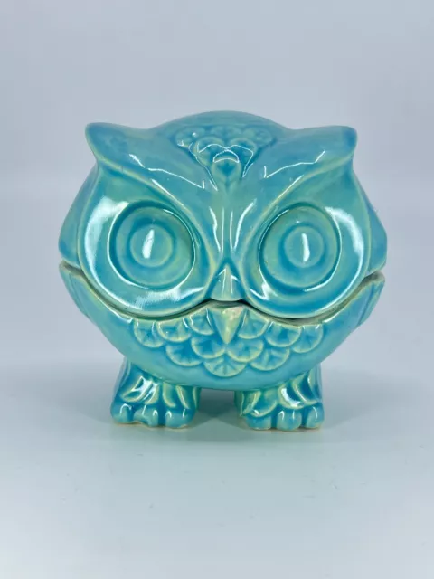 Cute Angel Heart Designs Owl trinket box Blue Boho Design Owl Figurine BIRD FUN