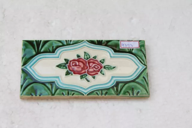 Old Circa 1930 Vintage Artdeco Ceramic Tile Border Made In Japan NH4393 10
