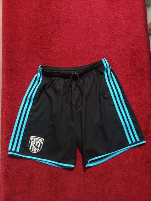 West Bromwich Albion Auswärtsshorts 2016/2017 offizielle Adidas. Schwarz Erwachsene Größe L