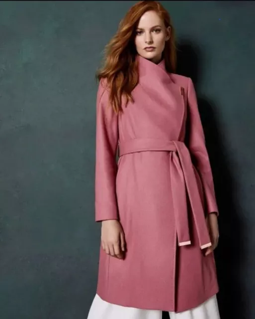 Ted baker sandra coat pink on sale