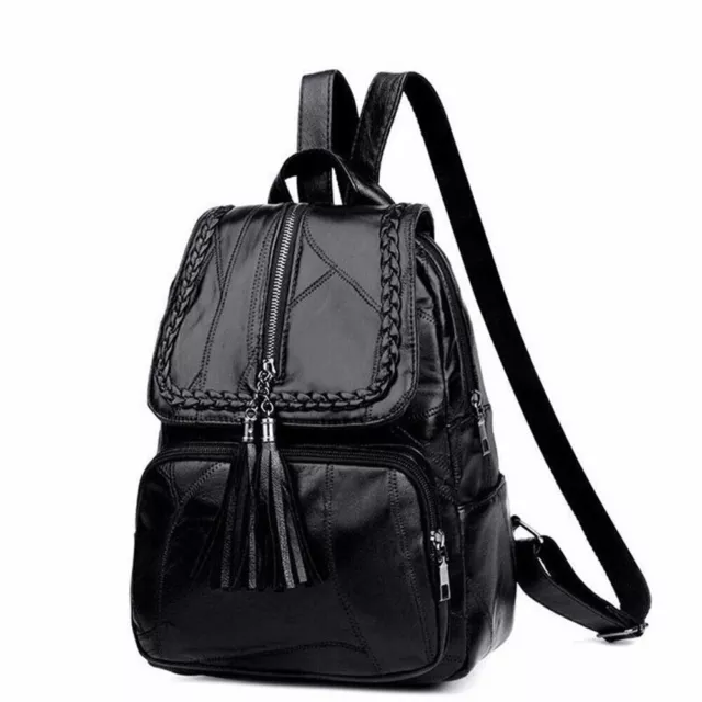 Women's Ladies Leather Backpack Anti-Theft Rucksack Travel Shoulder Bag Satchel.