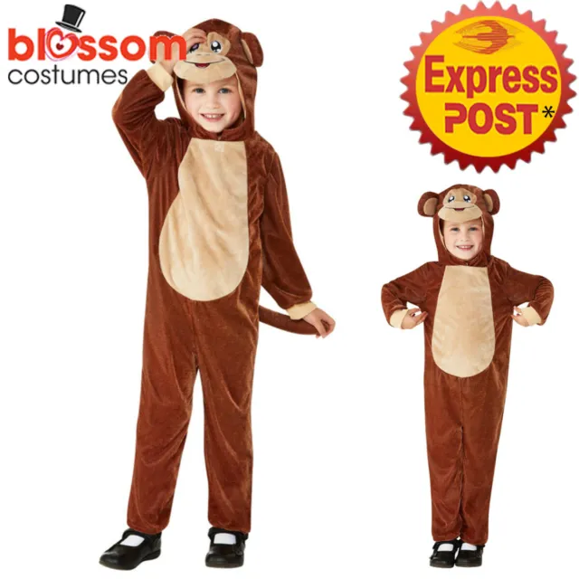 CK1664 Monkey Toddler Costume Kids Animal Book Week Jumpsuit Girls Boys Costume