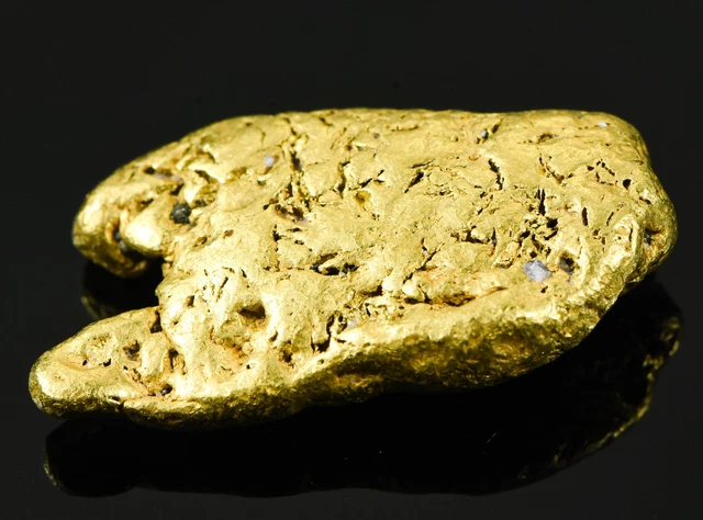 #546 Large Alaskan BC Gold Nugget 25.29 Grams Genuine #546 Large Alaskan BC Gold Nugget 25.29 Grams Genuine