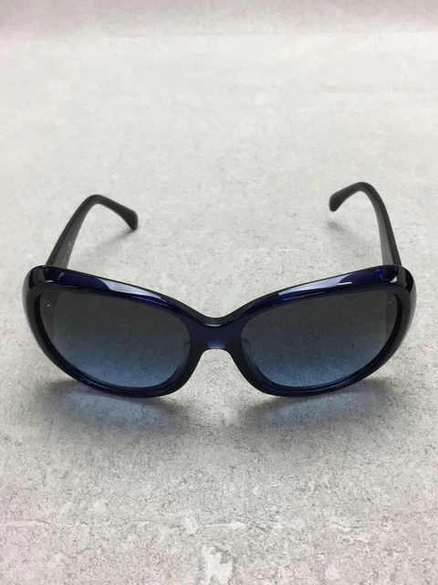 CHANEL #253 Sunglasses Plastic black Women's