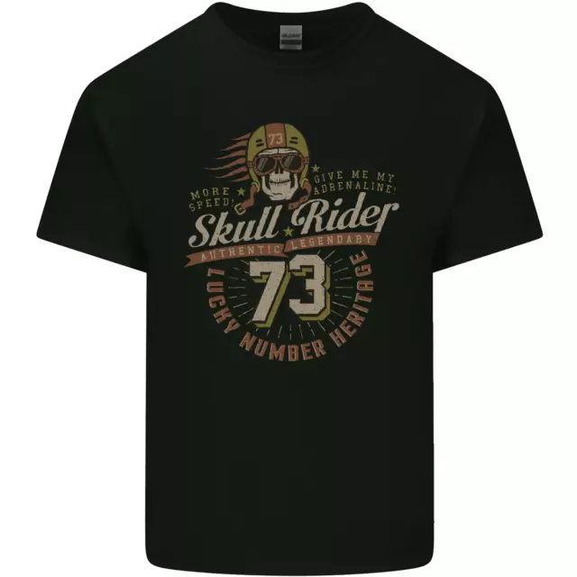 T-shirt Skull Rider Moto Biker Moto Bambini