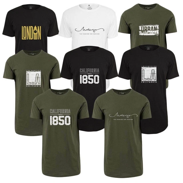 T-Shirt extra Lungo Urban Shaped Lungo Uomo Donna con Stampa Girocollo Té Jersey