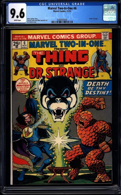 Marvel Two-In-One 6 CGC 9.6 WP Bronze Age Key Marvel Comic 1st Issue L@@K IGKC