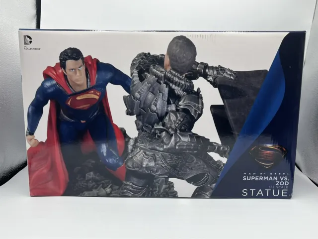 New Man Of Steel Superman vs General Zod 1:12 Scale Statue Sideshow DC Comics