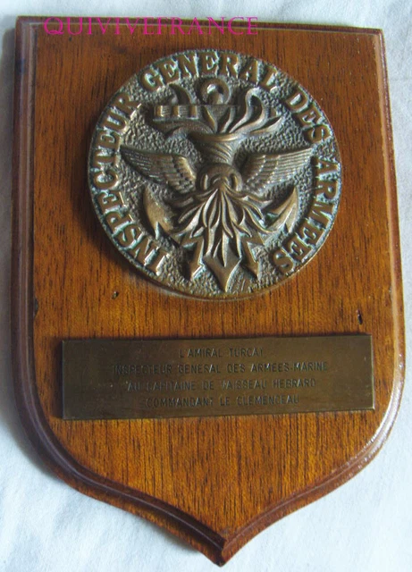 Plaque Bronze TB519 – Direction Des Constructions Navales De Toulon – Marine Française