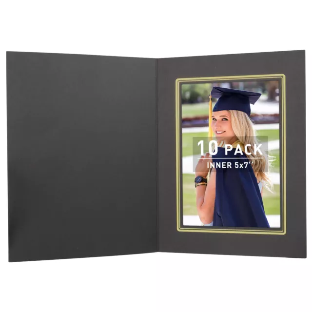 Paper Photo Folders 5x7 Cardboard Picture Frames Graduation Wedding Card