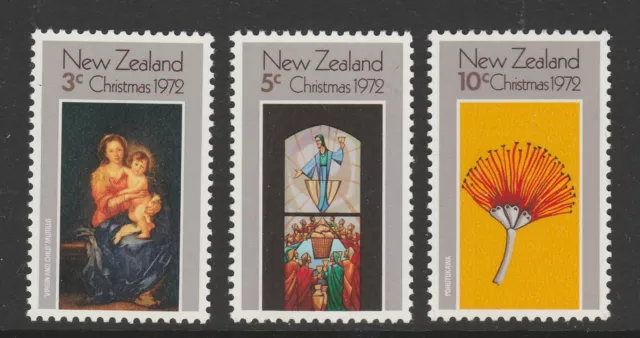 New Zealand 1972 Christmas set SG 990-992 Mnh.