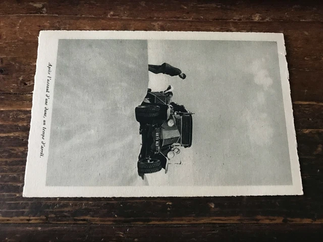 antique car postcard N 8 Renault