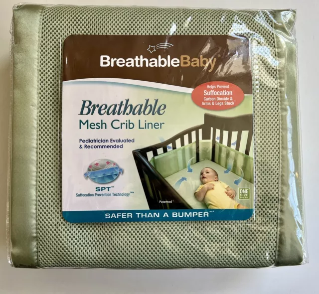 Breathable Baby Breathable Mesh Crib Liner Brown  Pediatrician Recommended