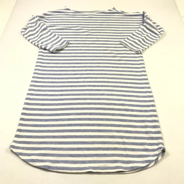 GAP Womens T-Shirt Striped Boat Neck 3/4 Sleeve Casual Tee Top Stretch S Small