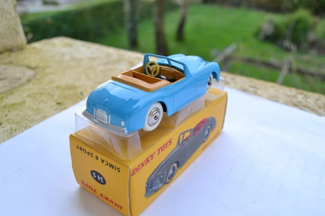 Dinky Toys Atlas Simca 8 Sport Noire – 1/43 Réf 24S Dans Sa Boîte