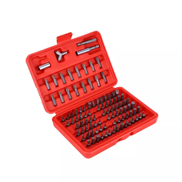 100Pcs Security Bit Screwdriver Set Torx Tamper Proof Screw Driver Kit Tool.