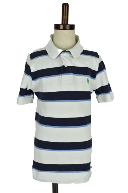 RALPH LAUREN White Polo T-Shirt size M Boys Outdoors Outerwear Kids Youth