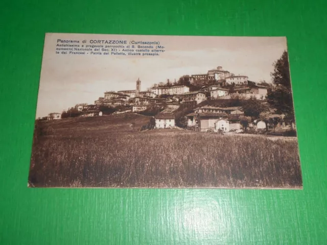 Cartolina Cortazzone ( Asti ) - Panorama 1935 ca