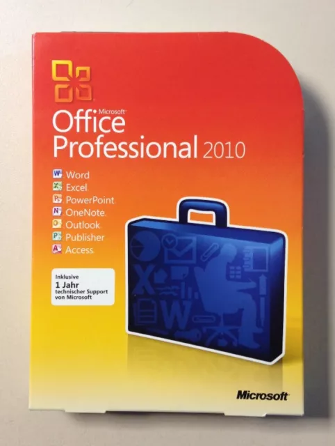 MS Office 2010 Professional Vollversion deutsch inkl. 2ter Installation